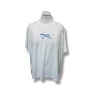 Reebok Womens Short Sleeve Crew Neck Speedwick Tee Plus Size Athleisure White 3X